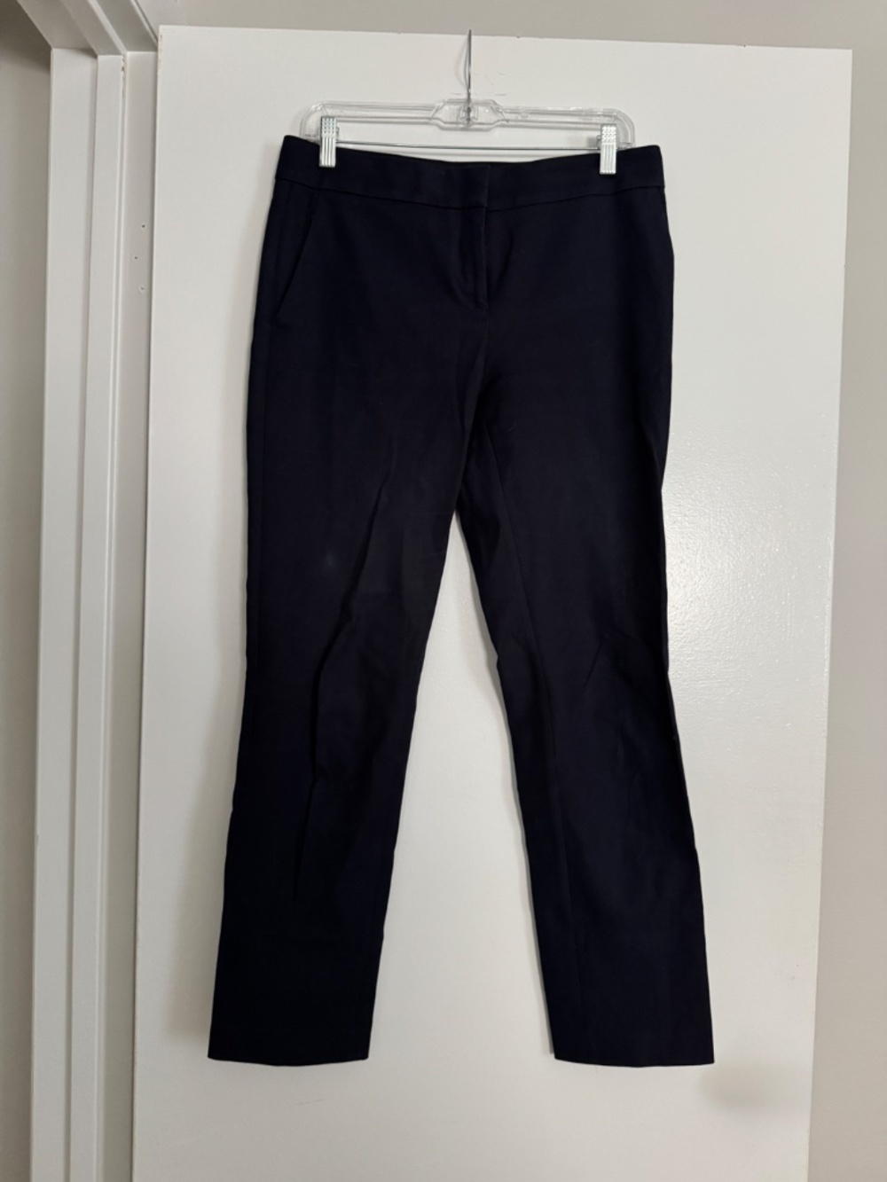 Ann Taylor Devin Fit Navy Blue Ankle Pants, Women's Size 4 Tall